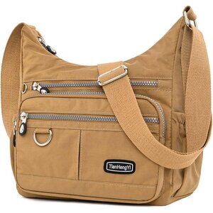 Tianhengyi Multi-Pocket Crossbody Bag for Women Waterproof Travel Shoulder Purse